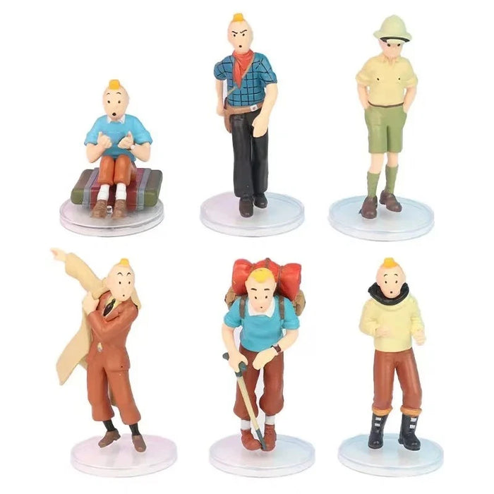Lot 6 Figurines Tintin Collection